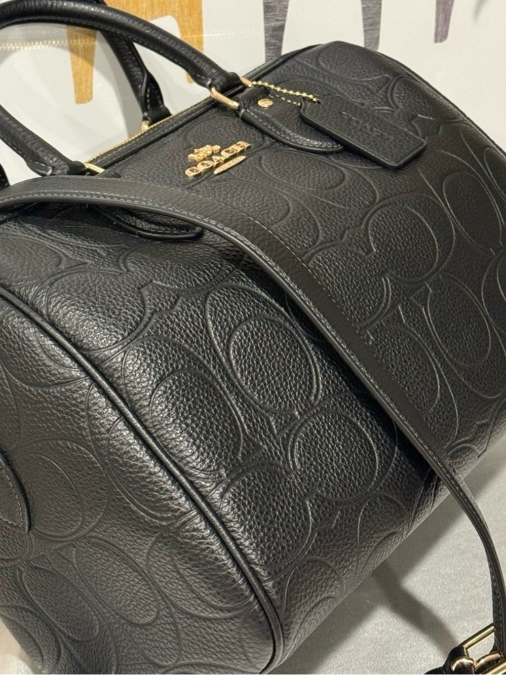 Coach(Large) Rowan Embossed Leather with Gold Hardware - Picture 2 of 6